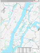 New York County, NY Digital Map Premium Style